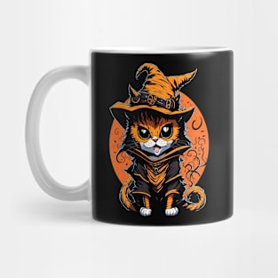 happy halloween black cat witcher Mug